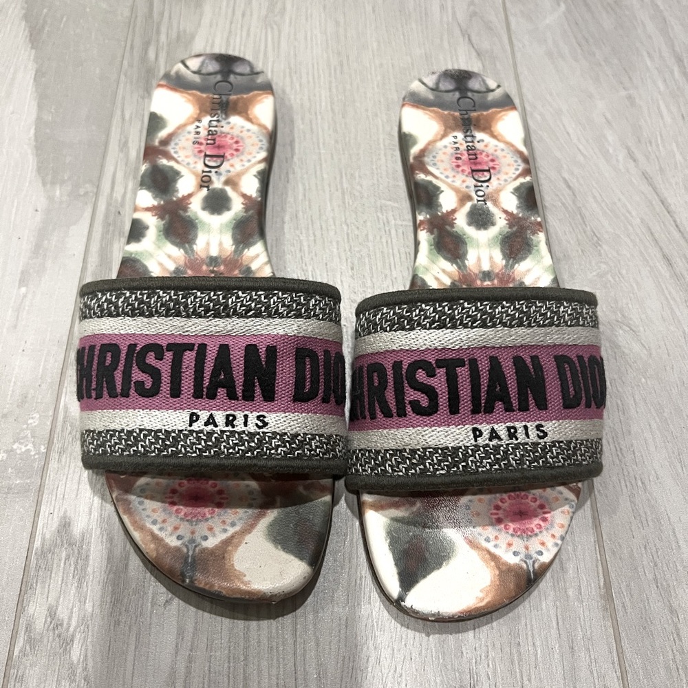 Christian Dior Dway Slides Size 38